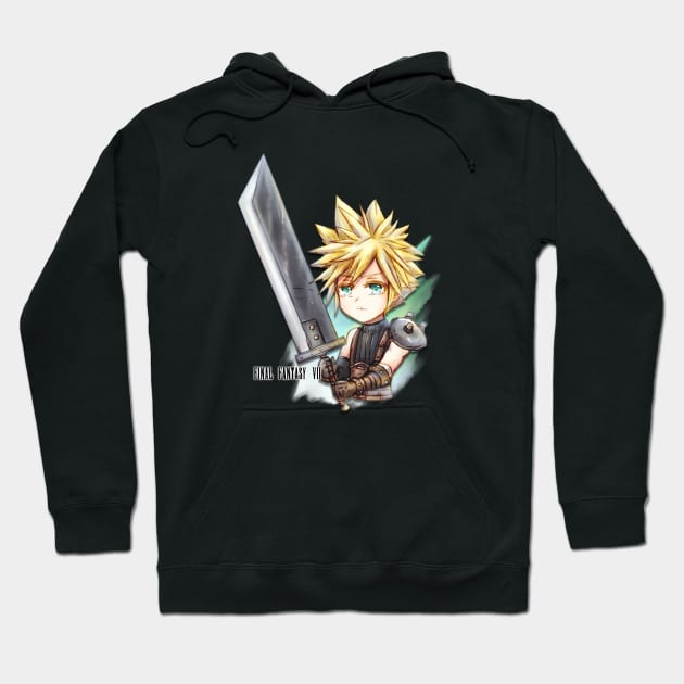 Final Fantasy 7 Remake Cloud Strife Hoodie by candypiggy